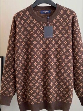 Louis Vuitton Men’s Brown Monogram Crewneck Sweater